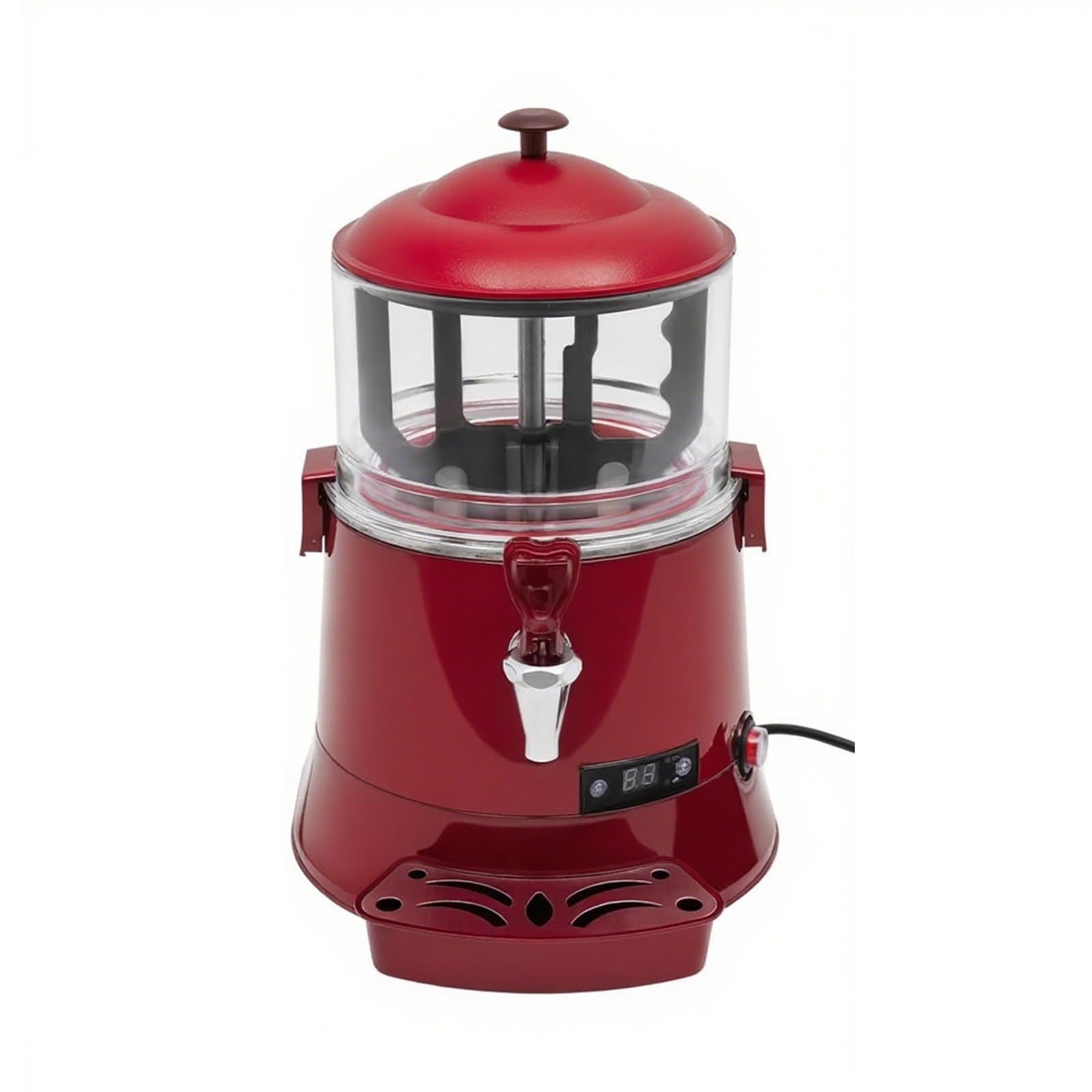 Machine À Chocolat Chaud Commerciale 10 L, Distributeur De Chocolat Chaud Électrique, pour Chocolat, Cuisine, Traiteur Red-5L