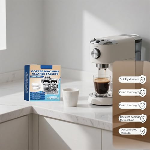 Miniatura 5 de Paquete de 20 pastillas descalcificadoras para cafetera, descalcificadora y descalcificadora, descalcificadora de café y café expreso