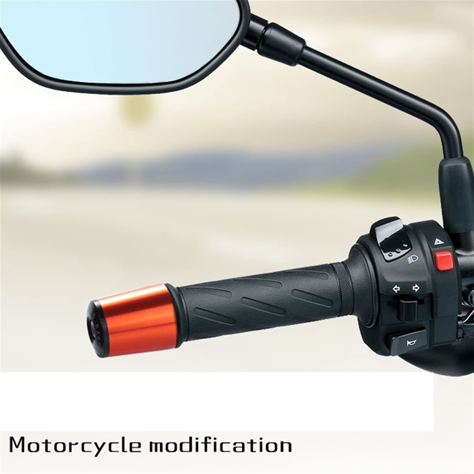 WOODEY 1 Paio di Impugnature per estremità Manubrio Universali Il Diametro Interno di 17 Mm Manubrio Contrappeso per Moto Slider Plug (Color : 1 pair1)