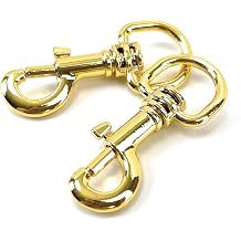 8 Pcs Gold Swivel Trigger Clips 5/8 Inch Heavy Duty Snap Hooks Purse Pet Buckle for Strap Leash Lanyard Collar Keychain