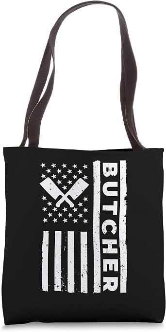 Cool Butcher Art For Men Dad Meat Cutting Butchery Butcher Tote Bag