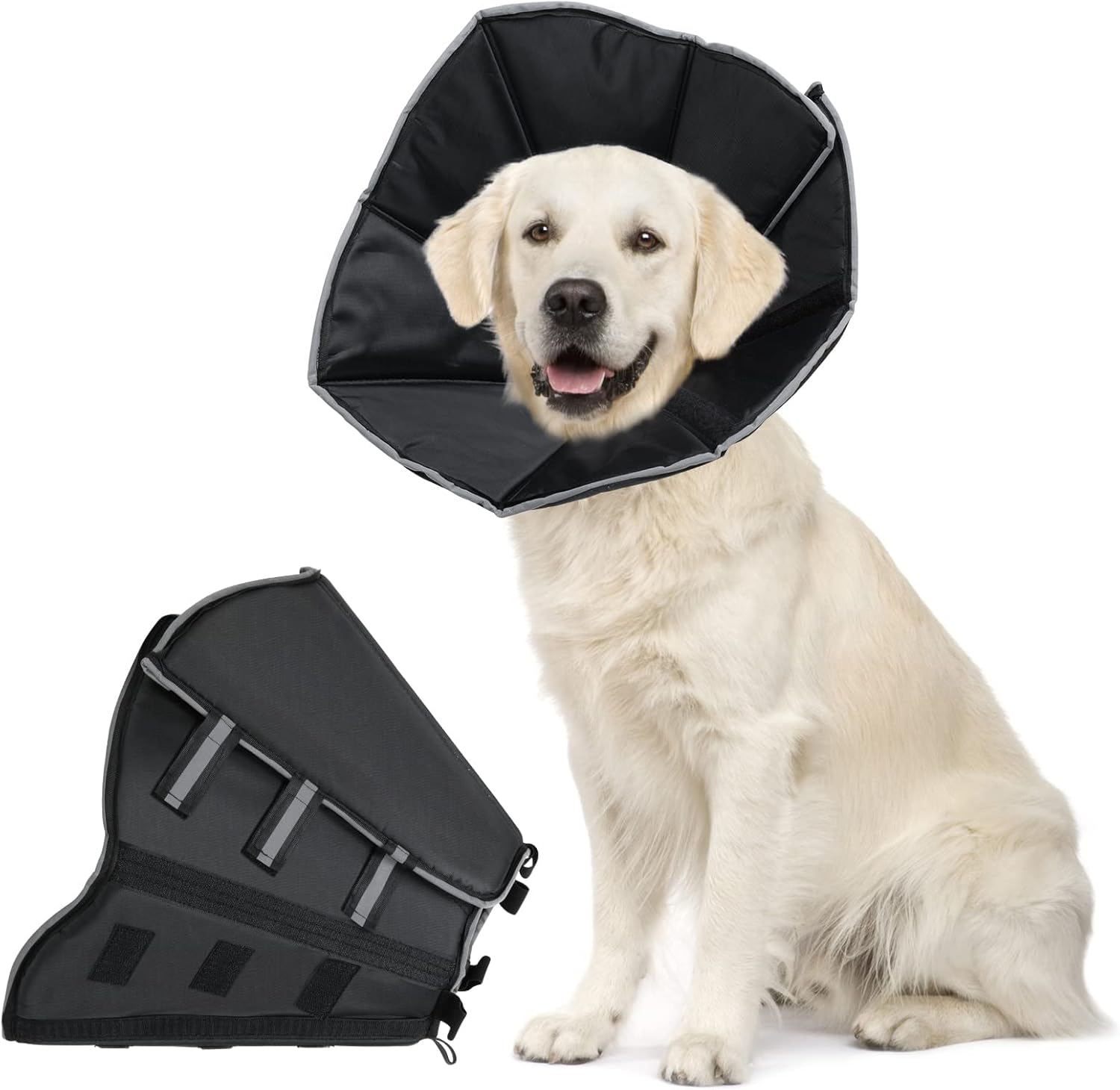 Dog Cone Collar for After Surgery, Adjustable Recovery Collars for Dogs