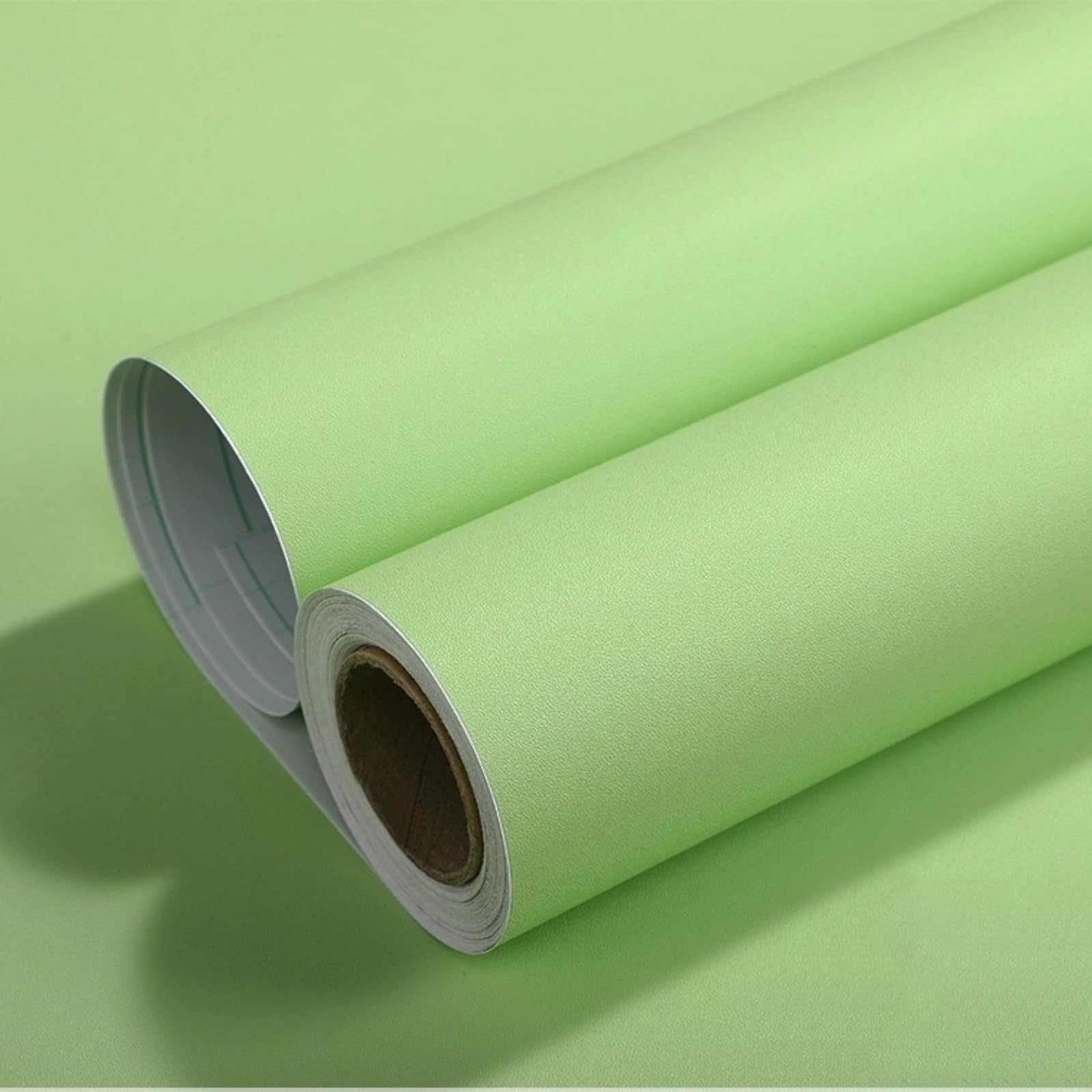 Vinyl Wrap Matt 44.5cmX300cm, Green Sticky Back Plastic Roll Peel and Stick Wallpaper for Bedroom Kitchen Worktops, Self Adhesive Wallpaper for Furniture Stickers Waterproof Removable Contact Paper — image 1