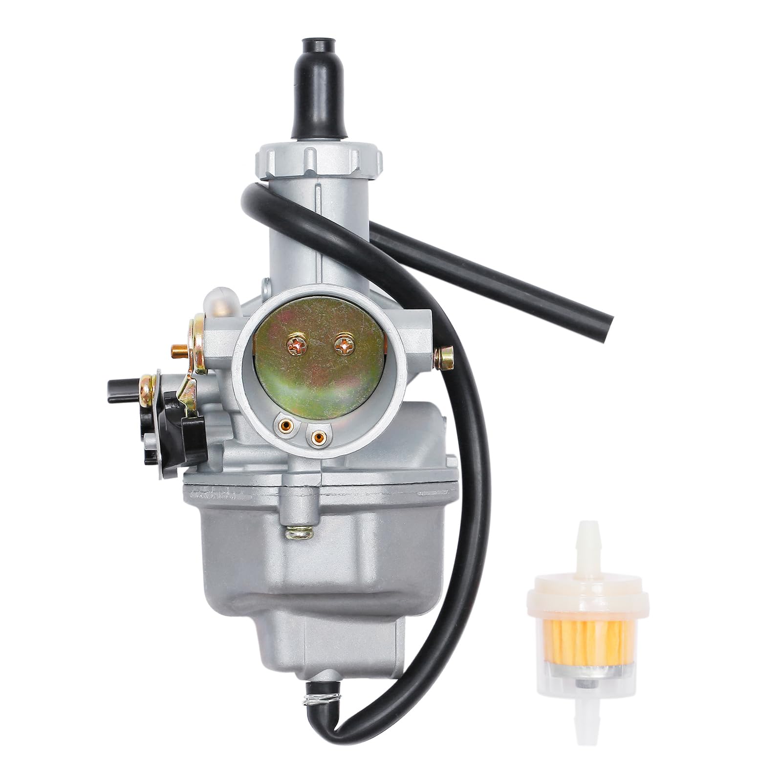 ATRACYPART PZ26 Carburetor with Air Filter Replacement for 1981-1984 Honda XR100, 1985-2004 Honda XR100R, 2004-2013 Honda CRF100F, TRX250, TRX250EX Recon, Honda CB125, Taotao & More