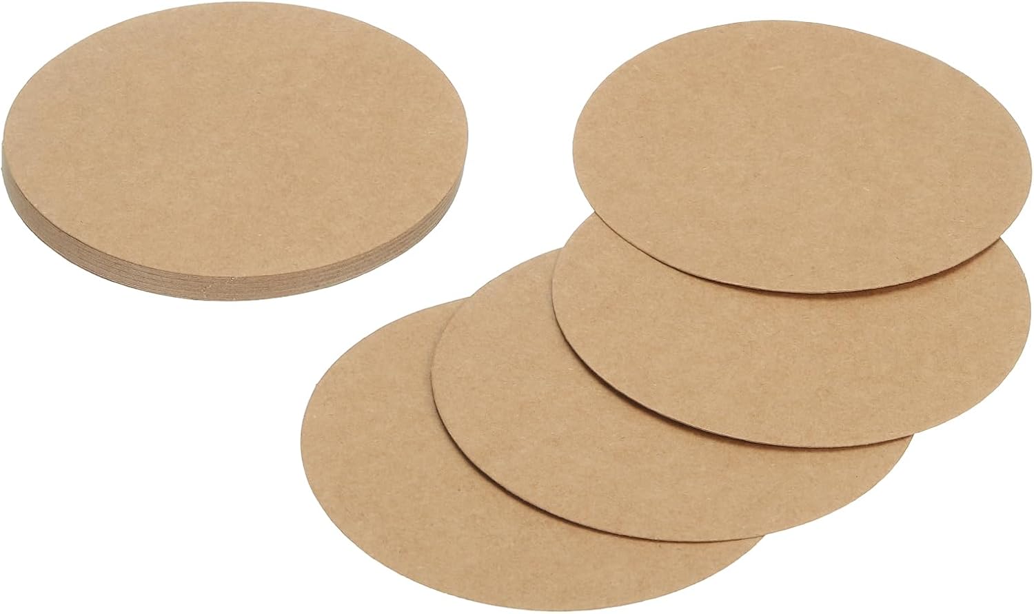 MECCANIXITY 24 Pcs Circle Card Stock, 14.2 Inch Round Cutouts Paper Thick Cardboard Circles for Crafts Paint Supply DIY Projects Bulletin Board Decor, Black
