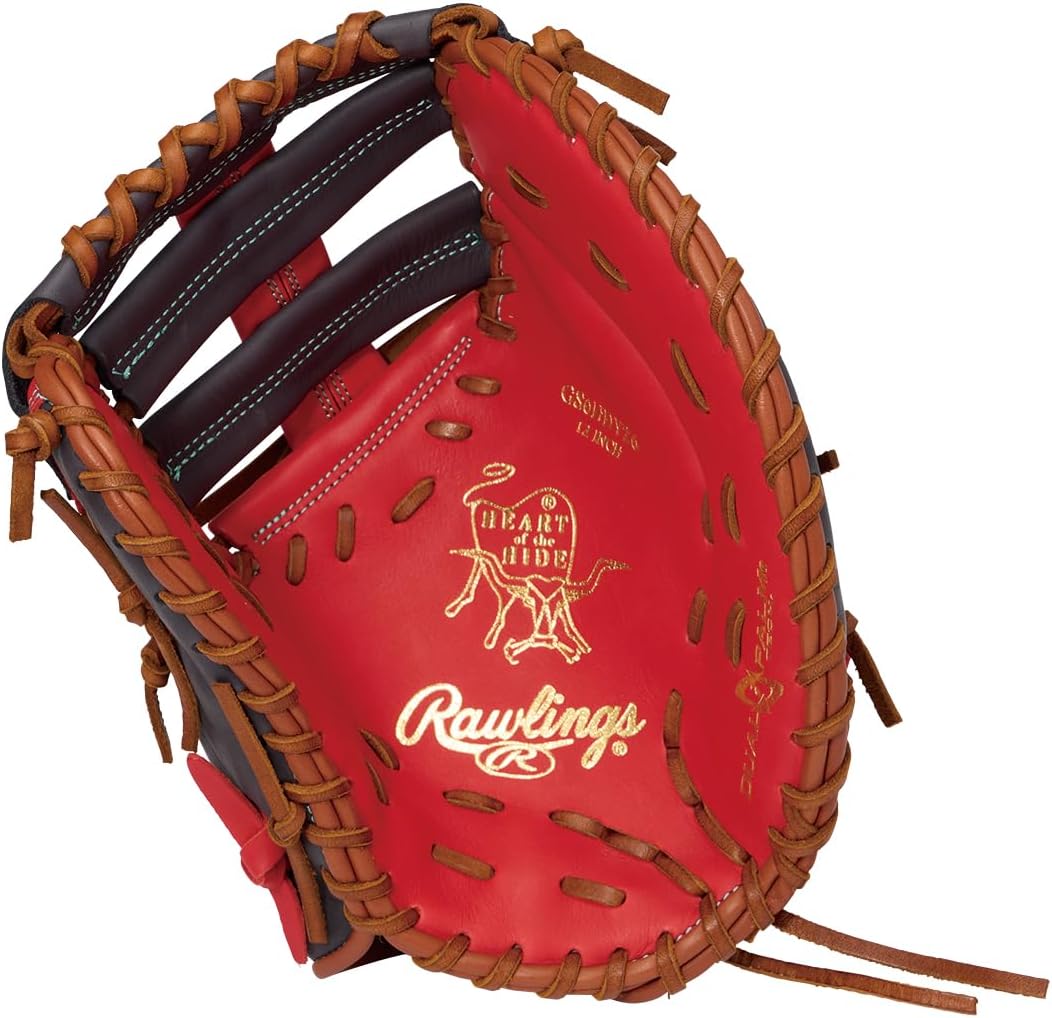 Rawlings GS6HDYZ6 Softball Glove HOH DP Colors Catchers Scarlet/Navy 12" *Right Throw