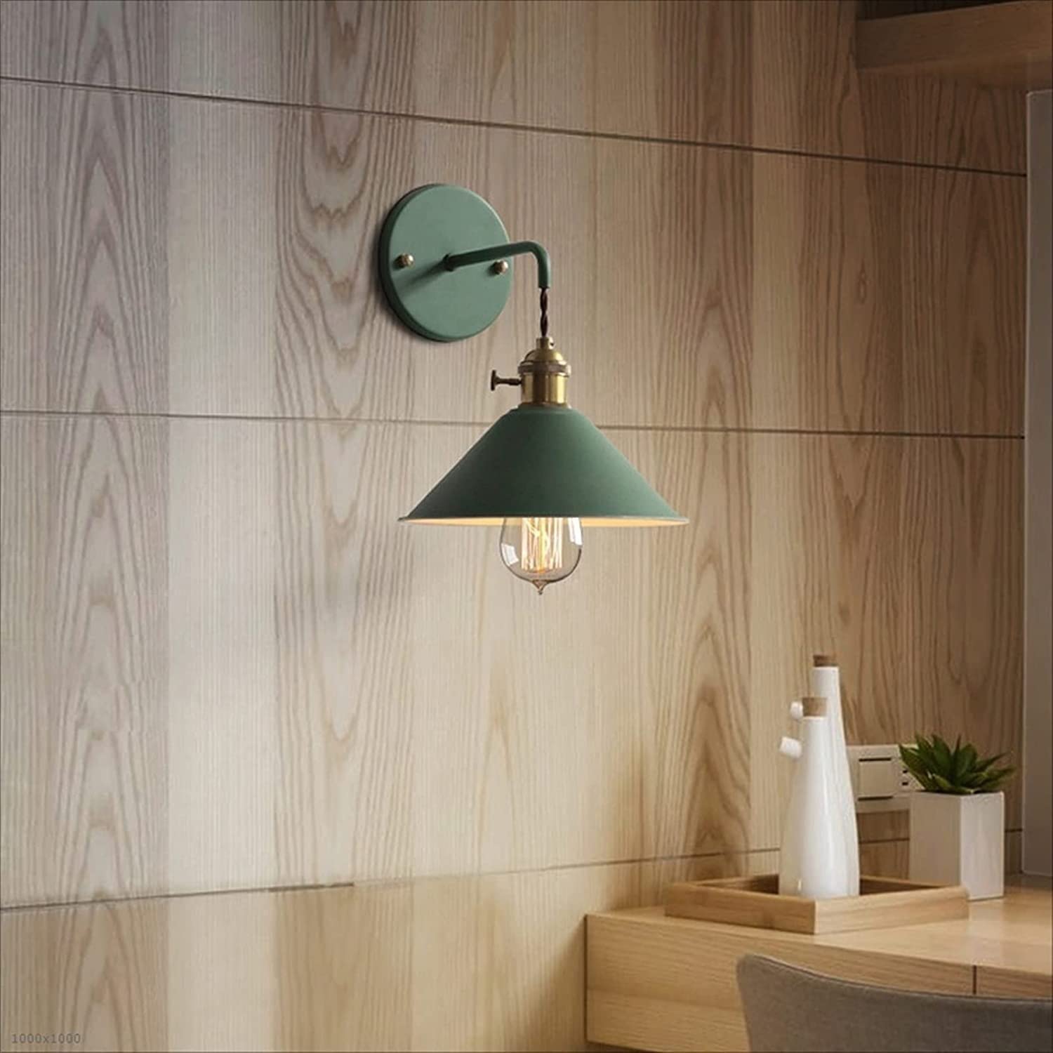 Lámpara De Pared Industrial Vintage E27 - Ideal Para Pasillo, Dormitorio O Escalera (acero, Regulable)