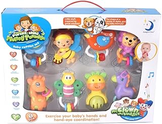 طقم خشخيشات مامي بارادايس للأطفال من بيرنت تشايلد 8 قطع 209-11A10 متعدد الألوان