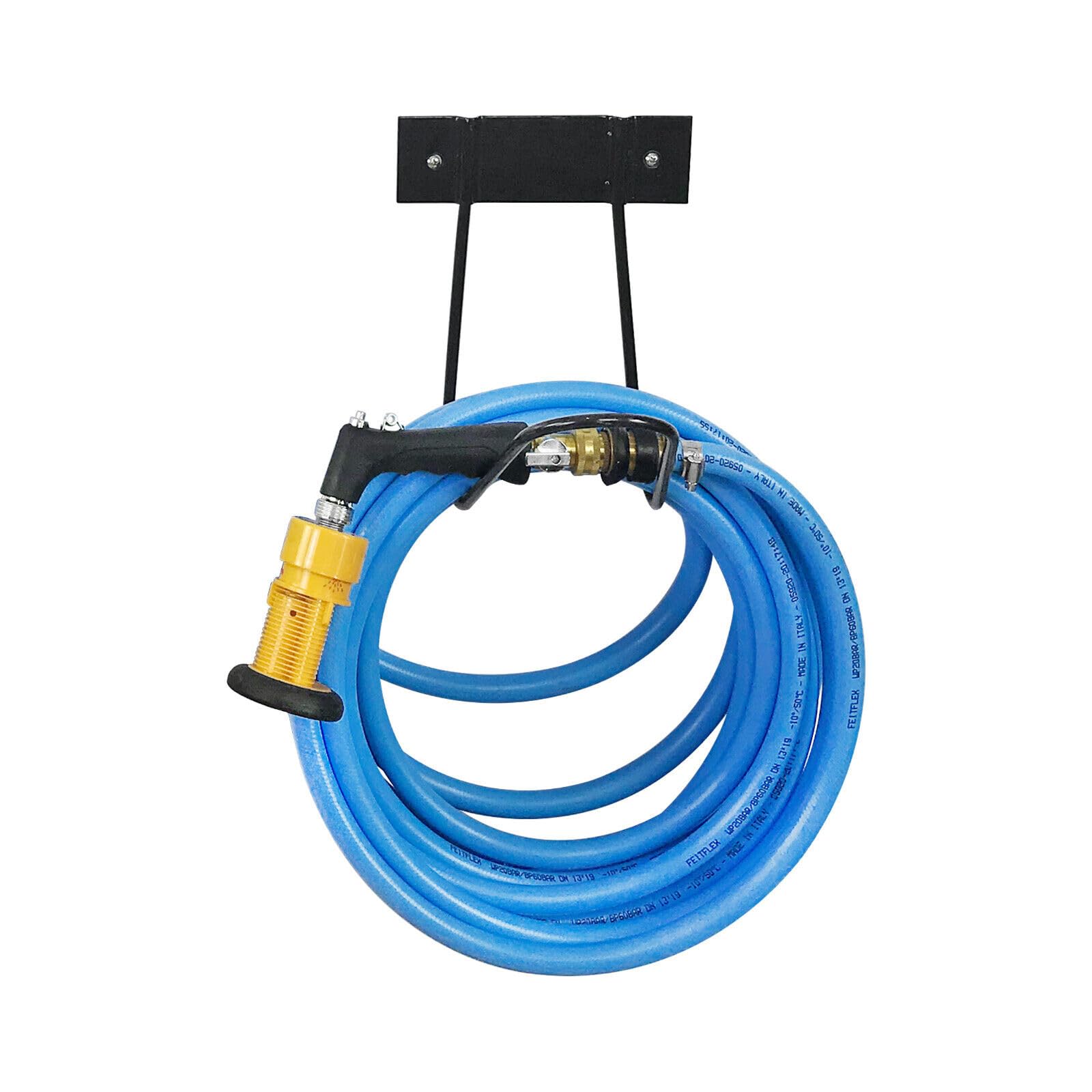 popstechnologies Hose Rack - for 50' hose, powder coated black, 7971