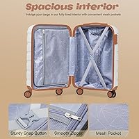 Amazon.com | AnyZip Luggage Set 20 Inch Carry on Luggage PC ABS