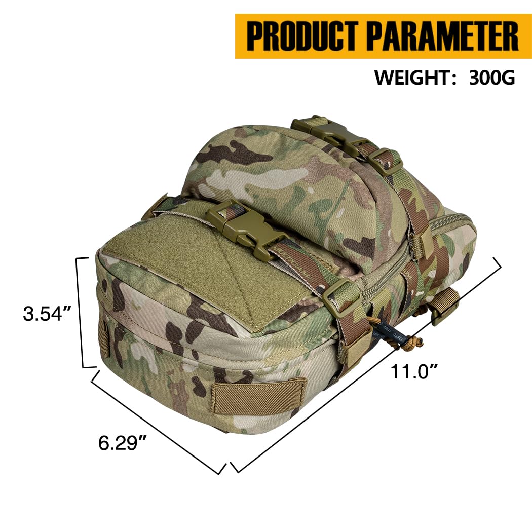 Sac Bandoulière Tactique Sac Tactique Poitrine IDOGEAR – Sac De Reconnaissance Avec MOLLE – Nylon Résistant – Pour Chasse, Airsoft Ou Randonnée Sac Poitrine Molle Pour équipement
