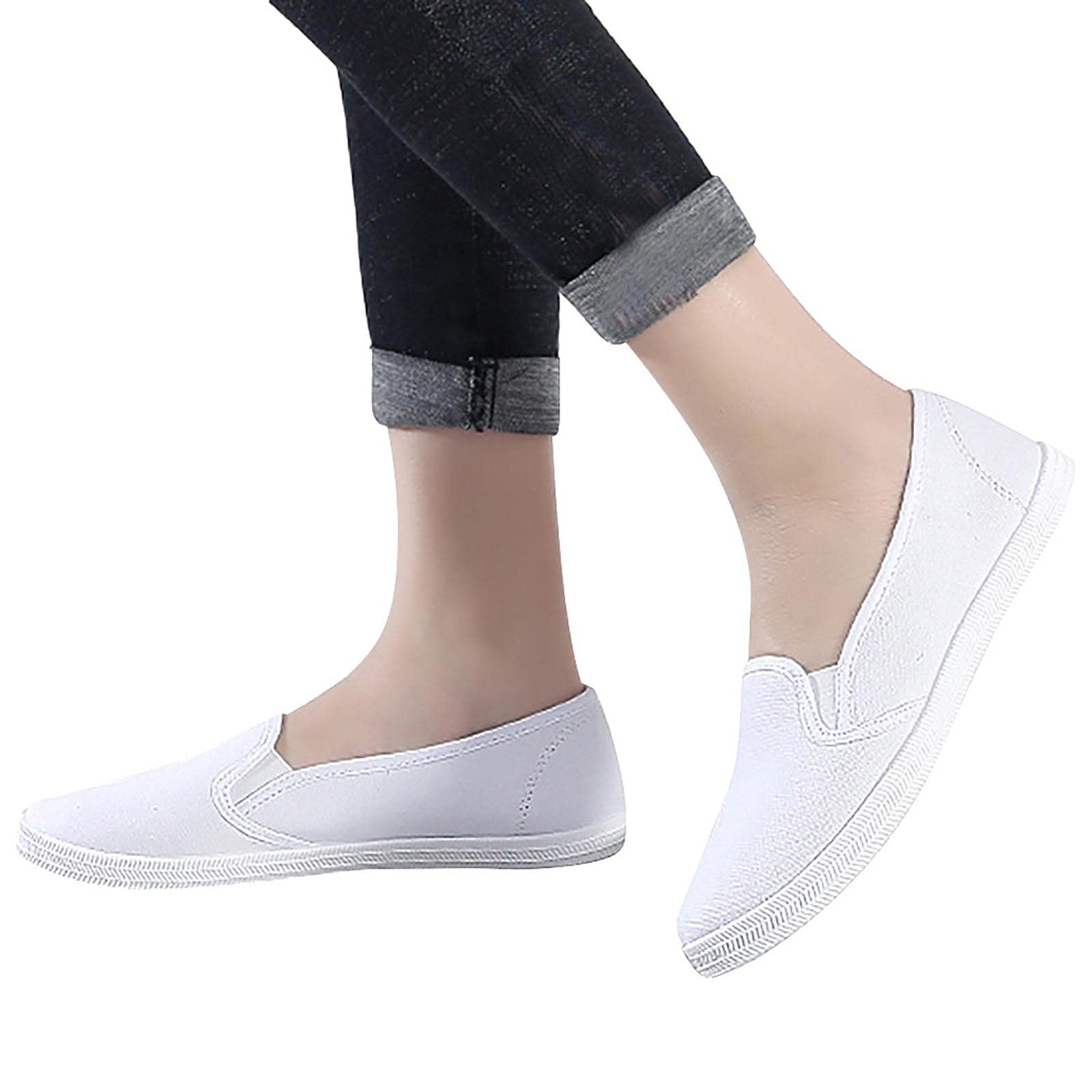 Zip Up Canvas Sneaker Womens Ladies Fashion Casual Versatile