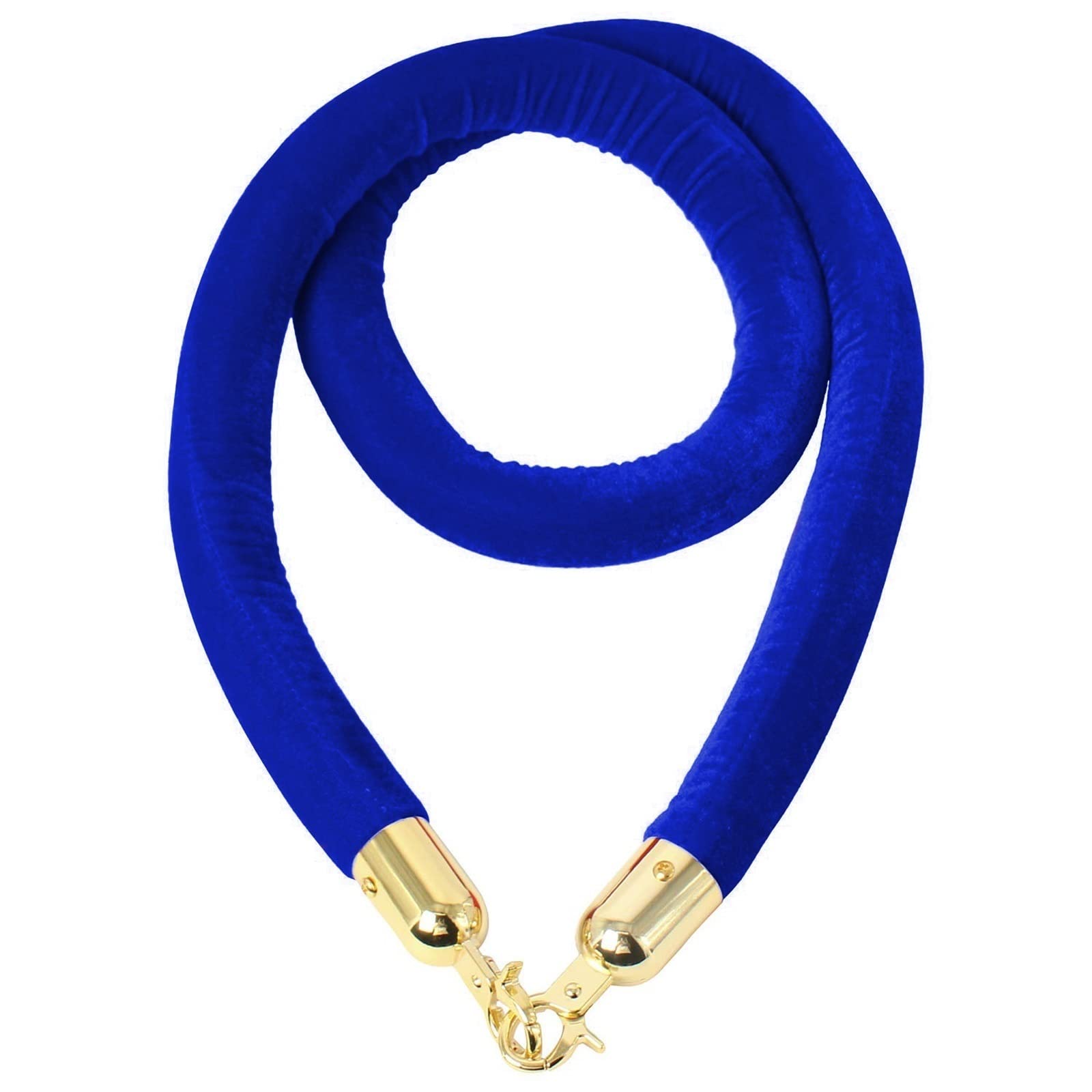 Guardrail rope， Industrial Stanchion Rope Cotton Core, Hanging Safey Barrier for Red Carpet Party Crowd Control(Blue,Length 2.2M/7.2Ft/86.6In)