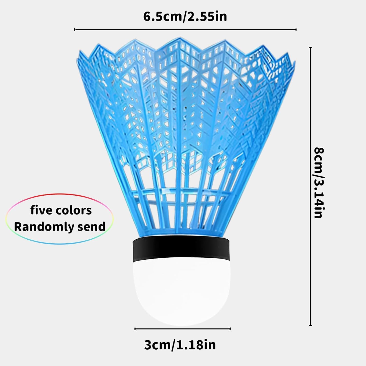 Simsky 16 Pezzi Palline da Badminton, Volani da Badminton, Set Palline per Volano, Colorate Durevole Badminton, per Interni, Sport all'aperto, Allenamento, Intrattenimento