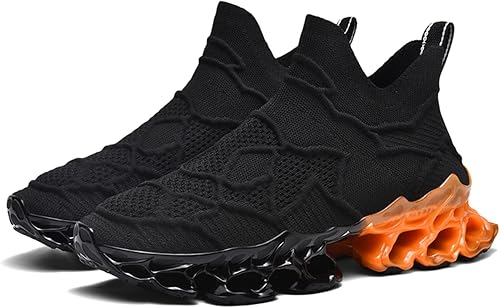 Poramea Mocasines sin cordones para hombre, zapatos de tenis para caminar, sin cordones, tenis de malla para correr, correr, correr, casual,