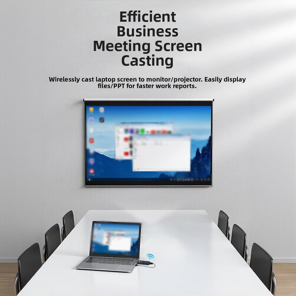 Kit di estensione wireless 1080p, portata 50 metri, trasmettitore video e ricevitore, trasmettitore a doppia banda, per Home Theater, presentazioni in ufficio, bianco (bianco)