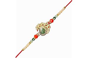 Gleaming Peacock Rakhi: A Timeless Symbol of Sibling Love
