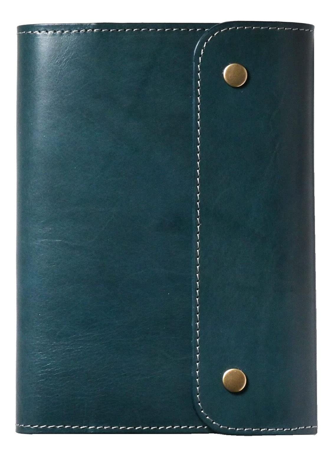 BlancCouture Jibun Notebook Cover Leather A5 Slim Size Wallet Passport Cover Antique Leather Marine (Navy Blue) : Office Products