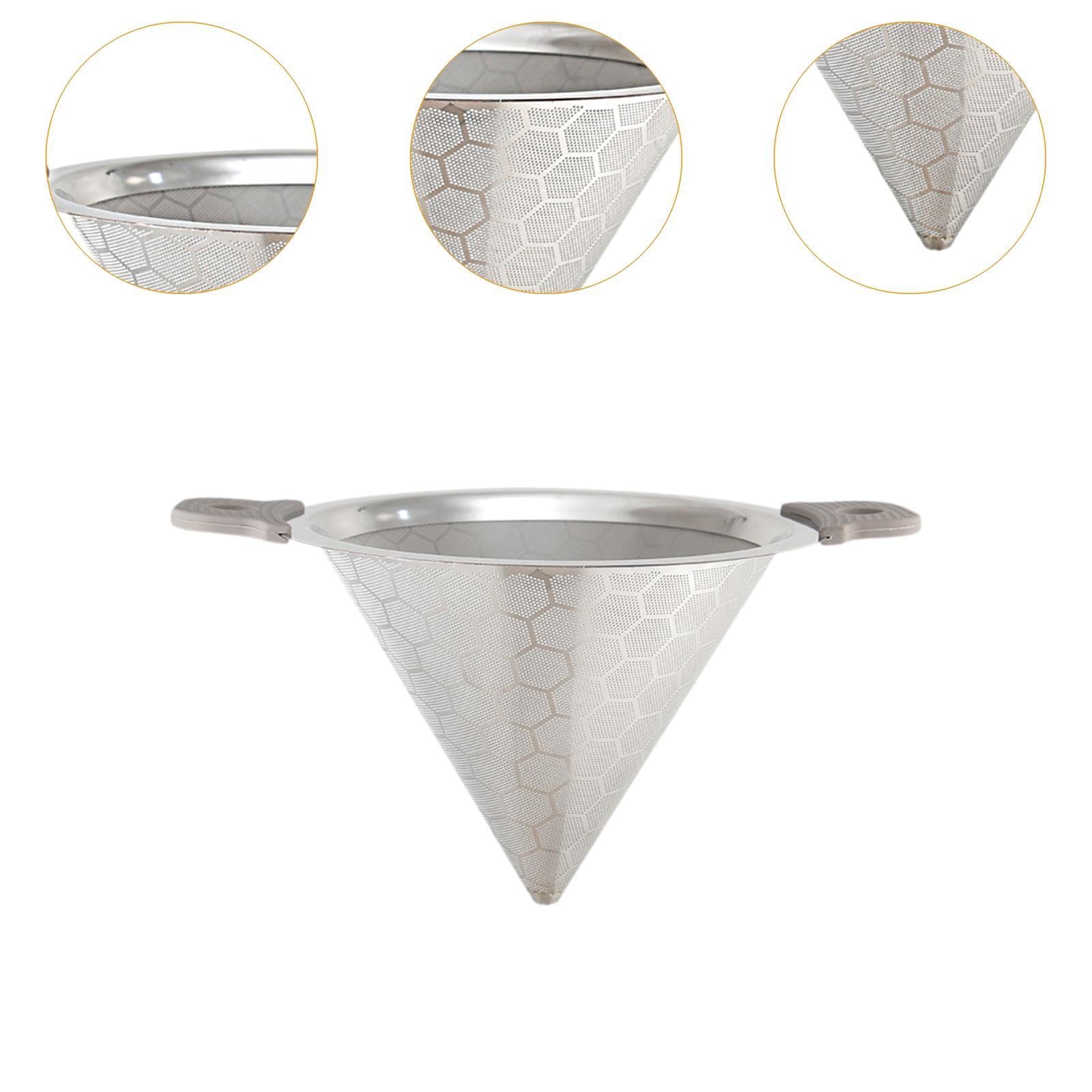 Accesorios para Café, Portavasos con Filtro de Café, Doble Asa, Multifuncional