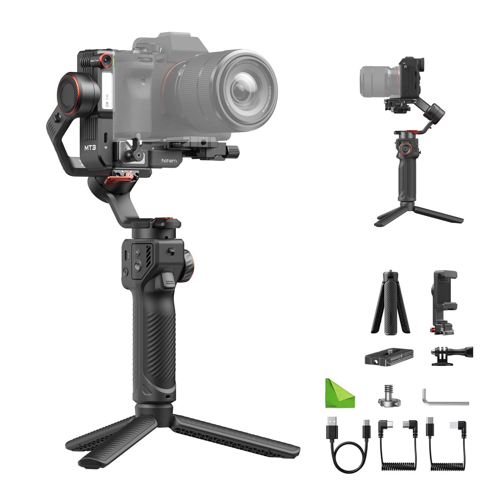 Amazon.co.jp: hohem iSteady MT3 カメラ用ジンバル スタビライザー