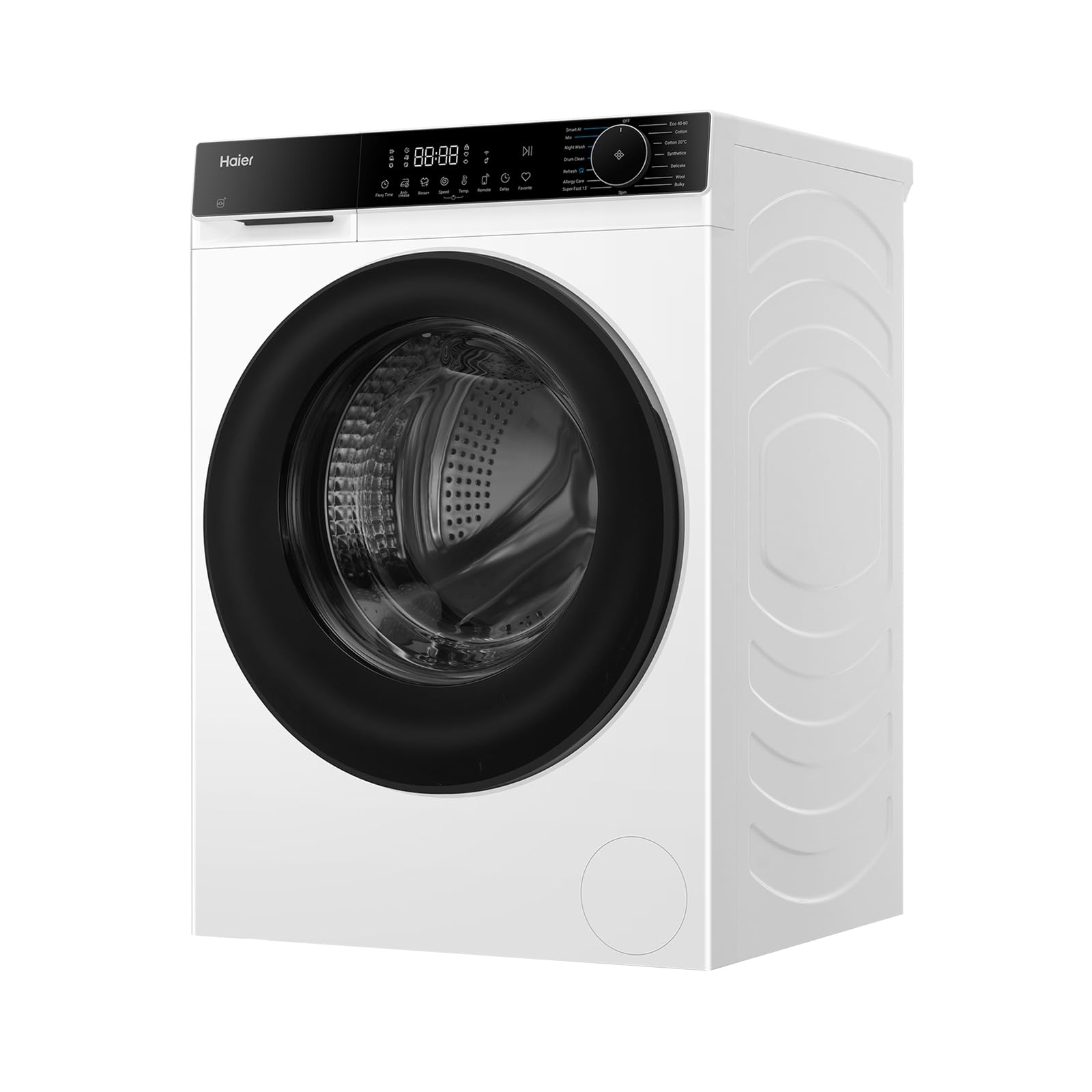 Haier X Serie 5 Lavatrice 12 Kg, Libera Installazione, Carica Frontale, Classe A-30%, 1400 Giri, Smart AI Cycle, Ciclo Refresh a Vapore, Wi-Fi con App hOn, 85x60x66 cm, Bianca – HW120-BP14357UIT
