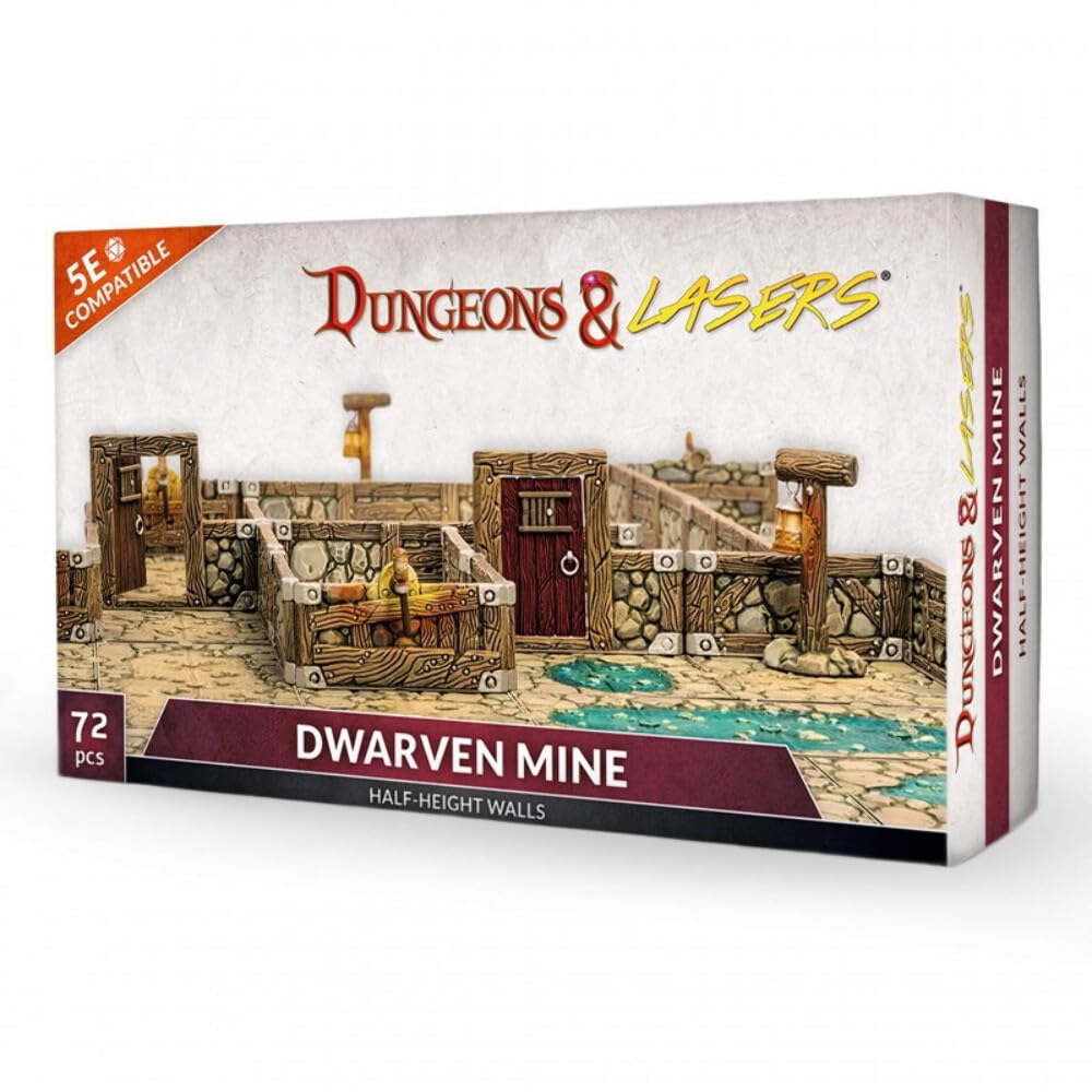 Amazon.com: Archon Studio Dwarven Mine Half-Height Walls : Toys
