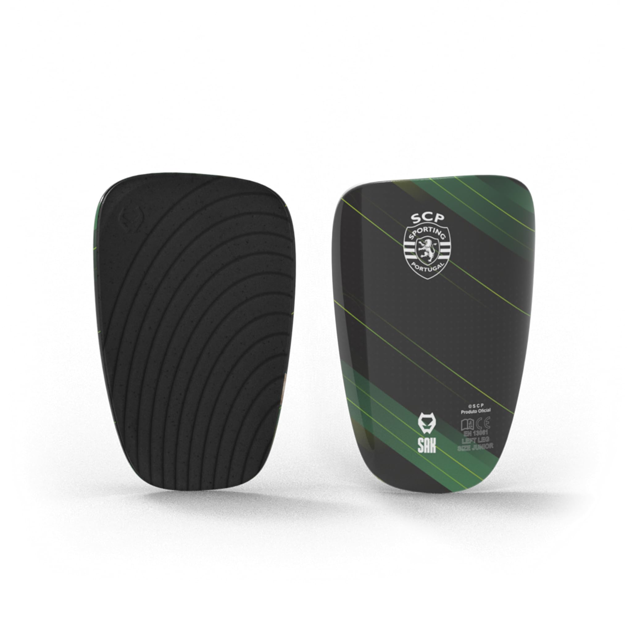 SAK Morph Espinilleras de Fútbol, Protección Flexible y Resistente, Espuma Transpirable Antideslizante, con Mangas de Compresión para Las Pantorrillas