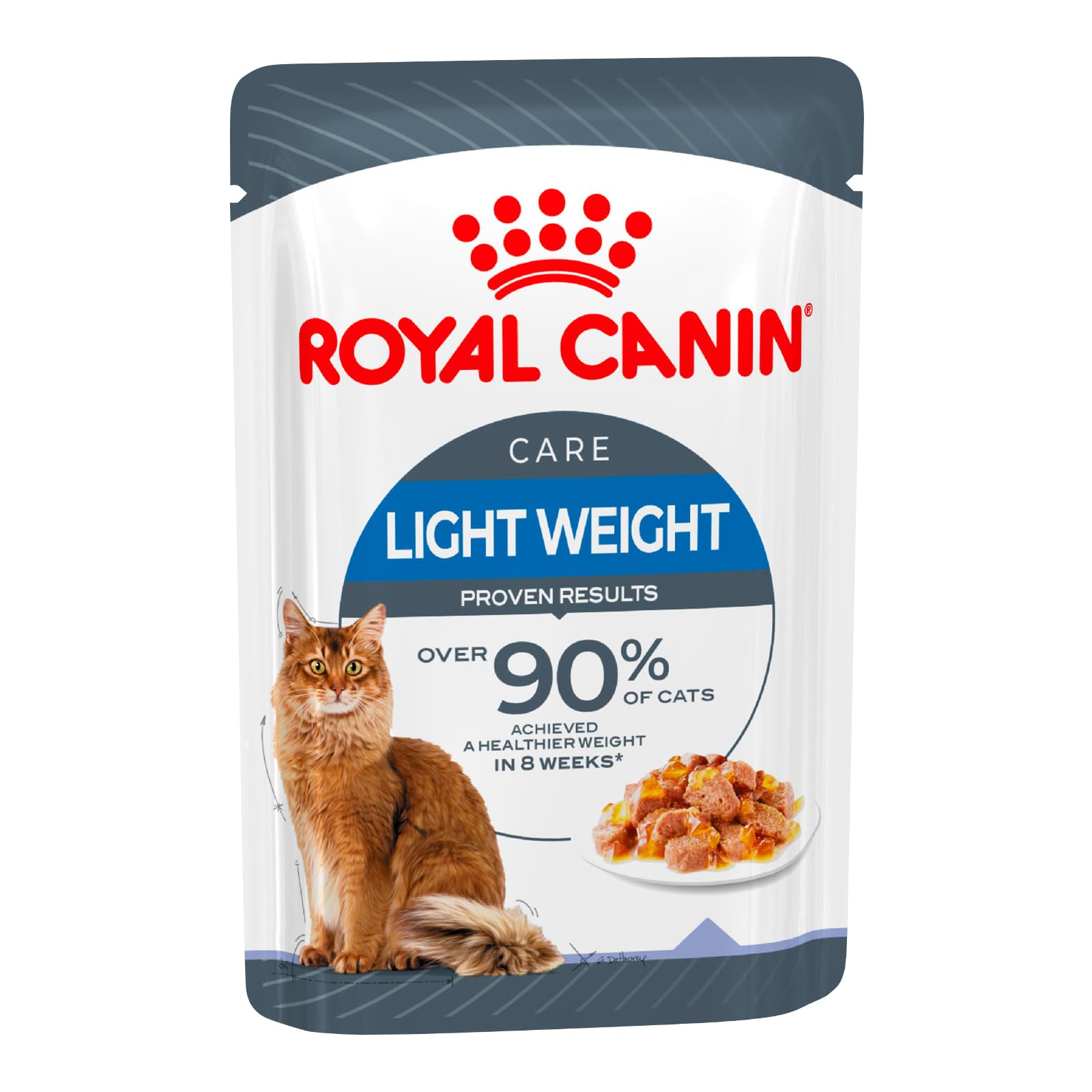 ROYAL CANIN Light Weight Care in Jelly Wet Cat Food - 12 x 85g Pouches