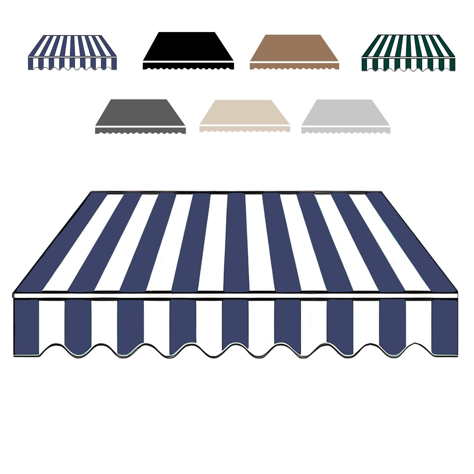 Bâche de rechange 250x200 cm pour créer un coin d'ombre frais dans votre jardin