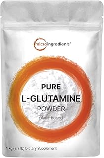 L Glutamine Powder Gut Health, 1Kg, 100% Pure, Free Form - Unflavored- Vegan Friendly, No Filler, No additives, Supports Muscle Recovery, Post Workout | Non-GMO & Gluten-Free