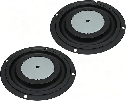 2 PCS 4 Inch Bass Speaker Passive Radiator Film Round Subwoofer Diaphragm Plate Replacement for DIY Subwoofer Repair