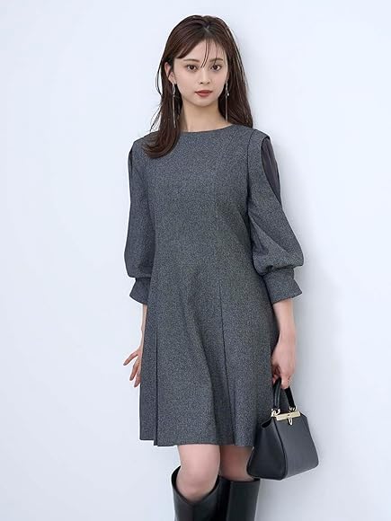 Amazon.co.jp: [スナイデル] シアーショルダーミニワンピース 