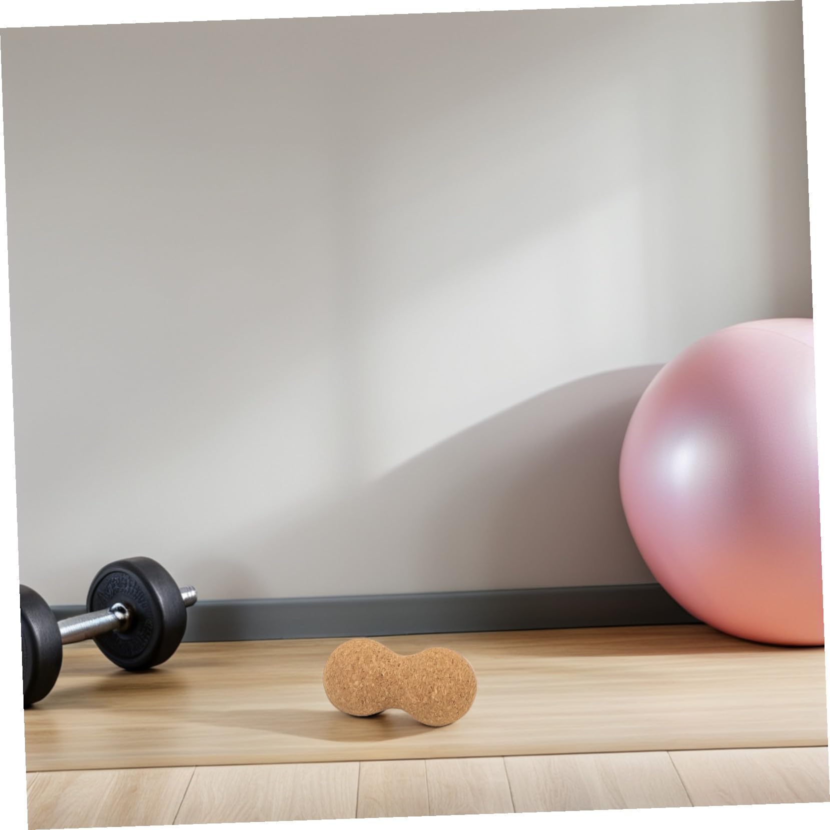 TOYANDONA 2 Piezas Bola de Masaje de Corcho para Terapia de Puntos Herramienta de Recuperación de Profundo Masaje de Espalda Cuello y Pies Portátiles de Corcho