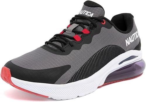 Nautica Tenis deportivos para hombre Air Cushion con cordones Calzado deportivo ligero y cómodo para uso diario y entrenamiento de fitness