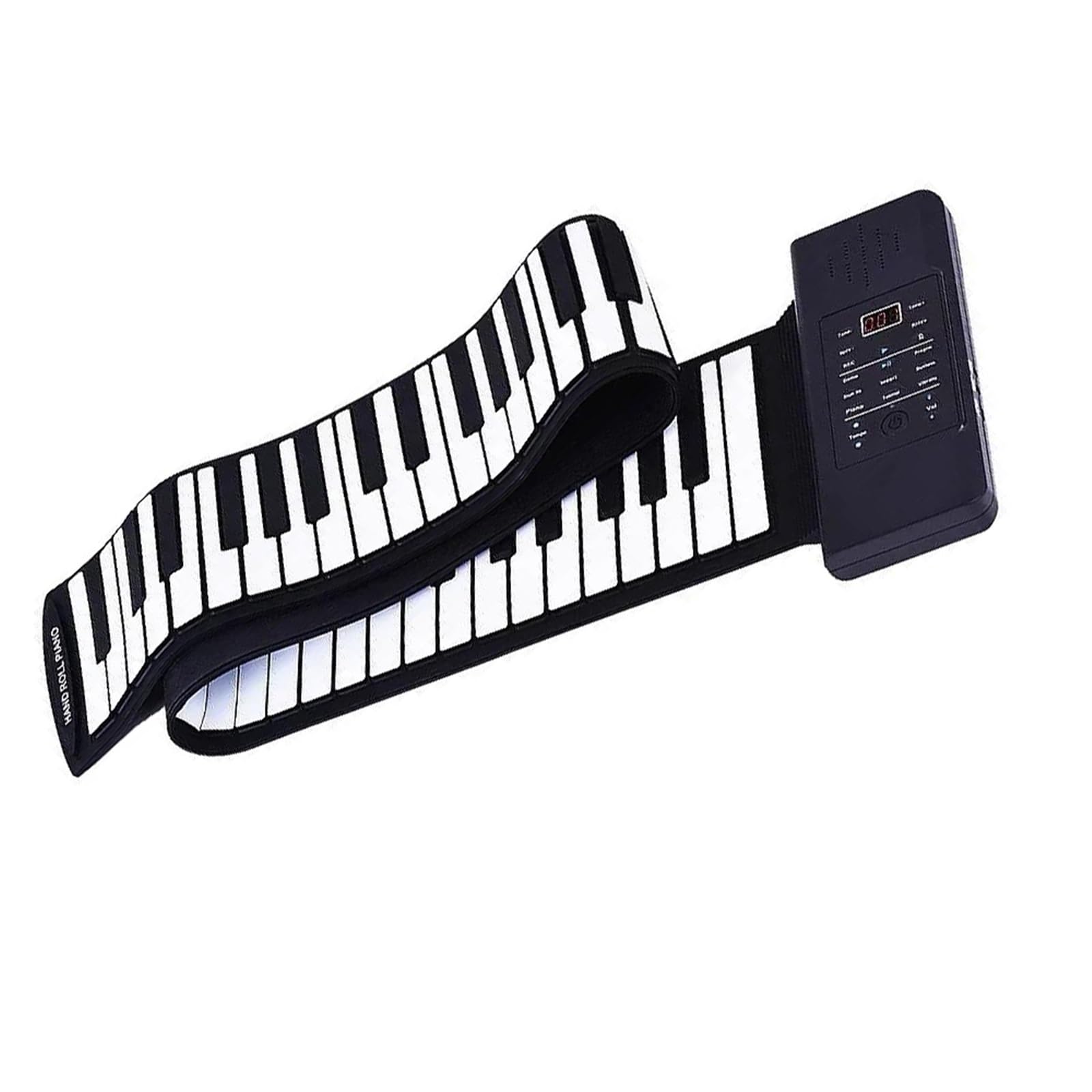 Miłośnicy Muzyki Elastyczne Pianino Elektroniczne 88 Klawiszy Z Ładowaniem USB Przenośne ABS Miękki Silikon(Type1)