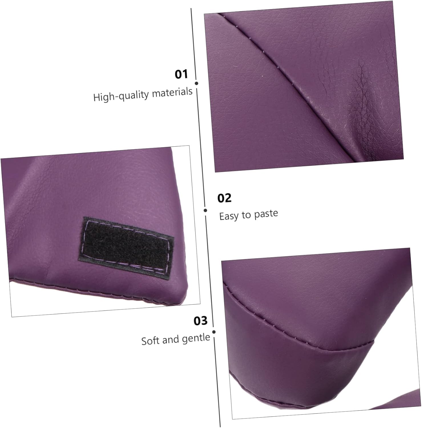 1pc Comfortable Nap Cushion Pillow for Office Use Facial Massage Pillow for Relaxation Pu and Sponge Material for Travel and Daily Napping Purple