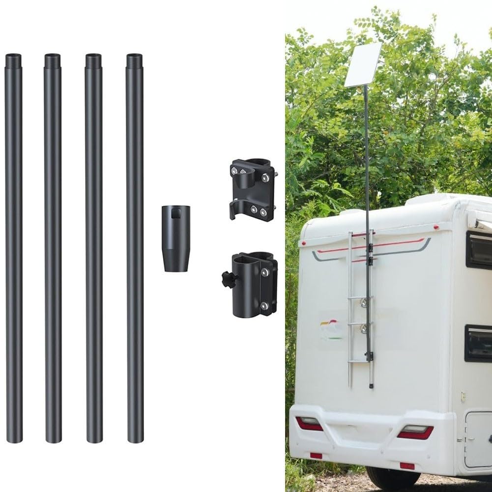 Kit Bandiera per starlink per Gen 2 Alluminio Leggero Kit Bandiera | Lega alluminio leggera, design per versatile, compatto per viaggio, agli urti, per facile trasporto
