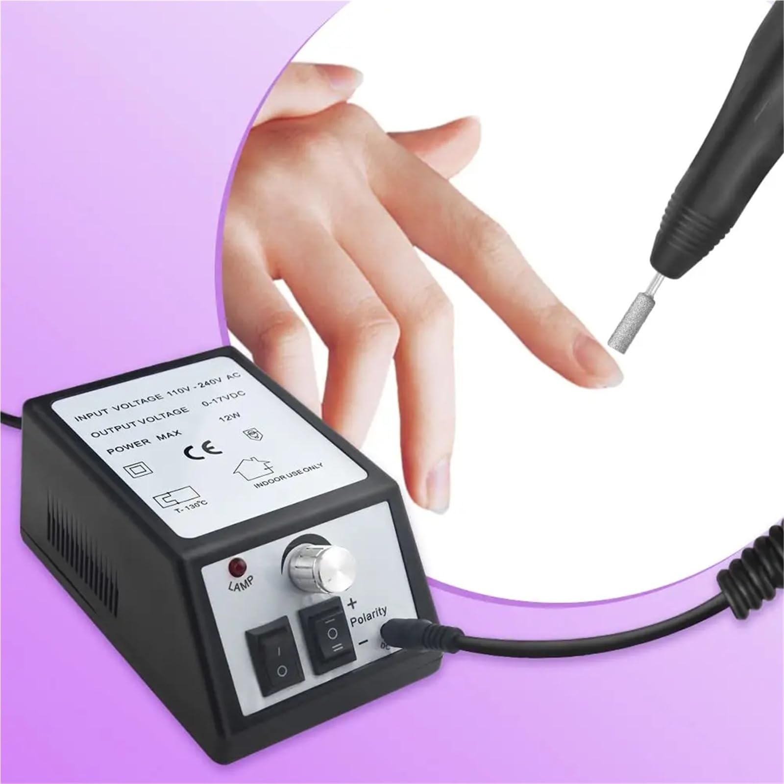 Elektryczna wiertarka do paznokci Szlifierka Żel do skórek Usuń profesjonalny zestaw do manicure Tokarka Pilnik do polerowania