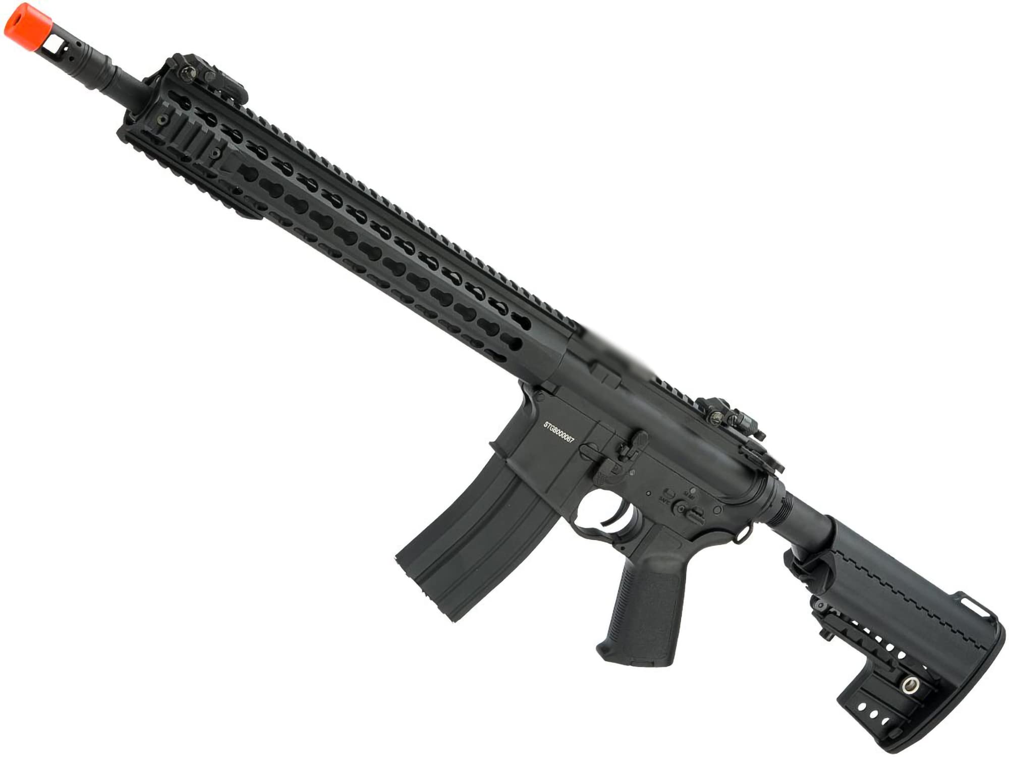 Evike Airsoft - CYMA Sport Metal Keymod M4 AEG w/Keymod Handguard (Model: 13