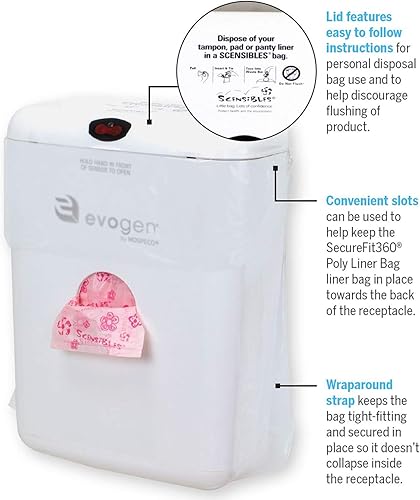 Miniatura 3 de Evogen Receptáculo combinado No-Touch (EVNT-CWR), blanco