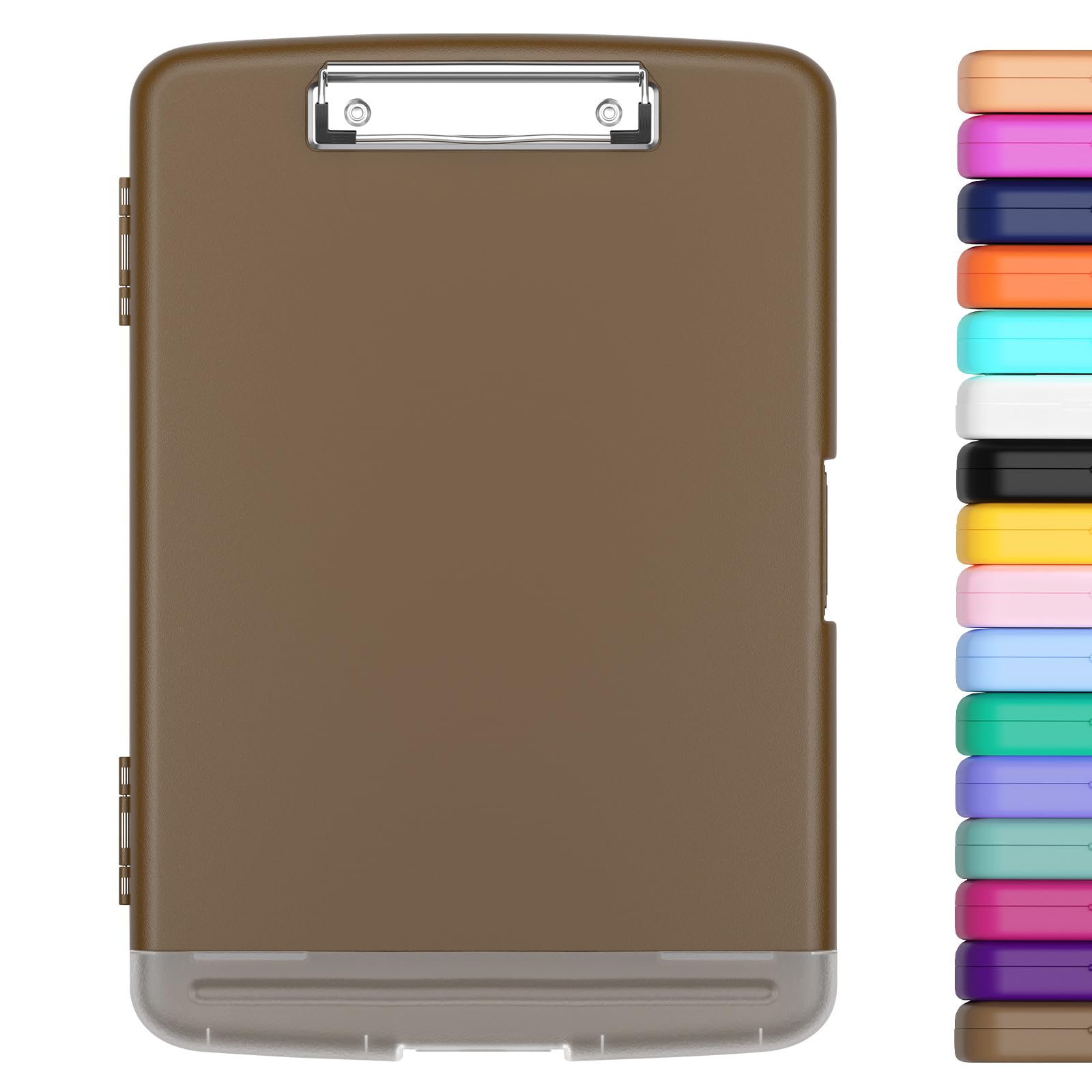 Hongri Clipboard with Storage with Pen Holder, Folder Nursing Clip Board 8.5 x 11 Foilo-Side Opening, High Capacity