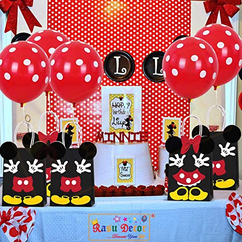 Image of RasuDecor 20 Pieces 12 inch Polka Dot Latex Balloon Red and White Dot Colorful Balloons, 12 Inch Latex Polka Dots Balloons for Kids Women Men Birthday Easter Engagement Wedding, Halloween Party Supplies Decor #RasuImpex (20Pcs 12 inchPolkaDotRedWhite)