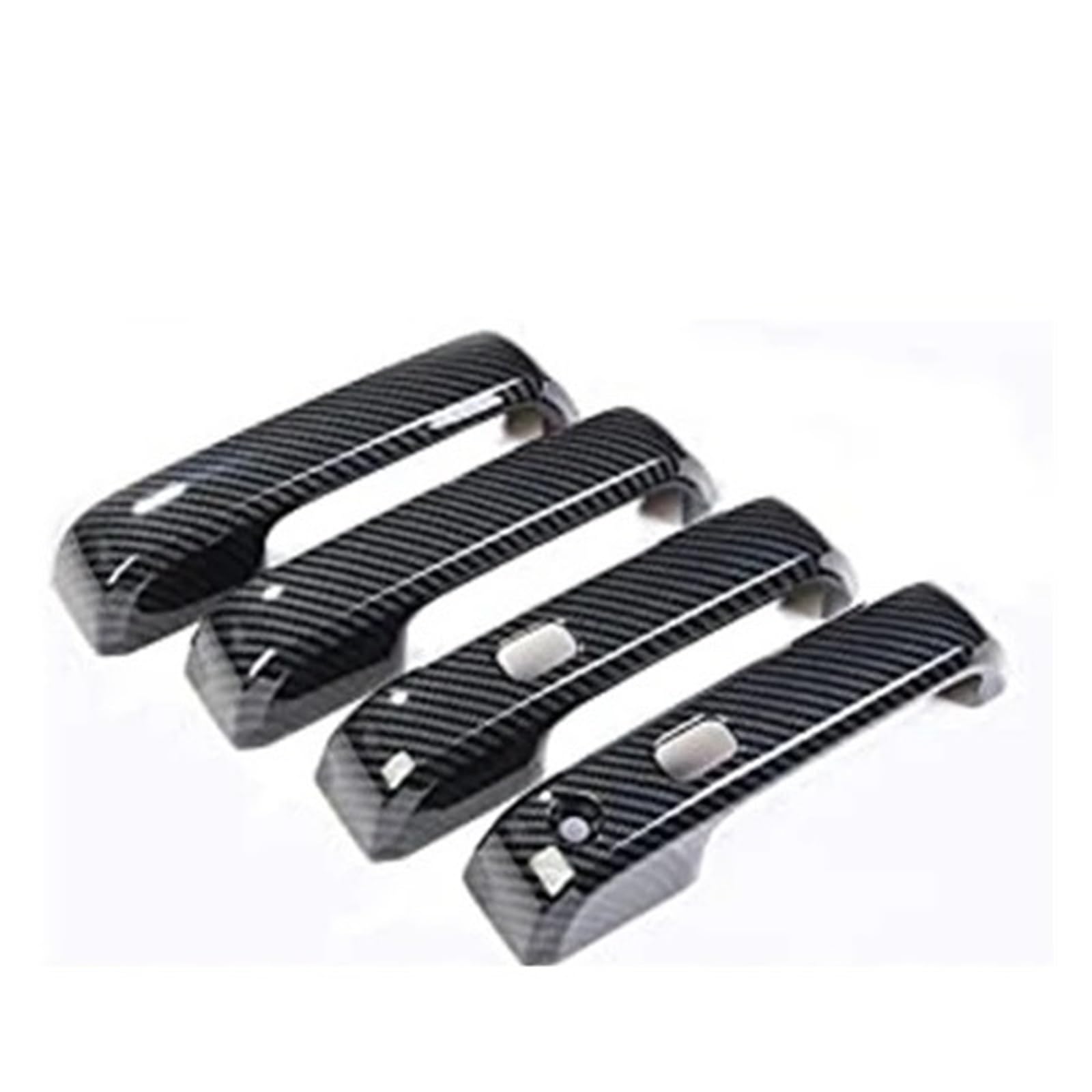 TNTGEBFVBG Universal Car Exterior Door Handle for F-250 2017-2019 ABS Carbon Fiber Door Handles Cover Trim with Smart Keyhole Car(Carbon Fibre)