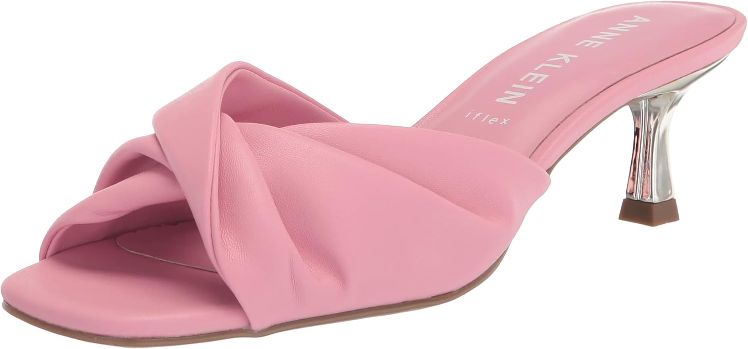Anne Klein Women's LAURALY Slide Sandal, Pink, 6