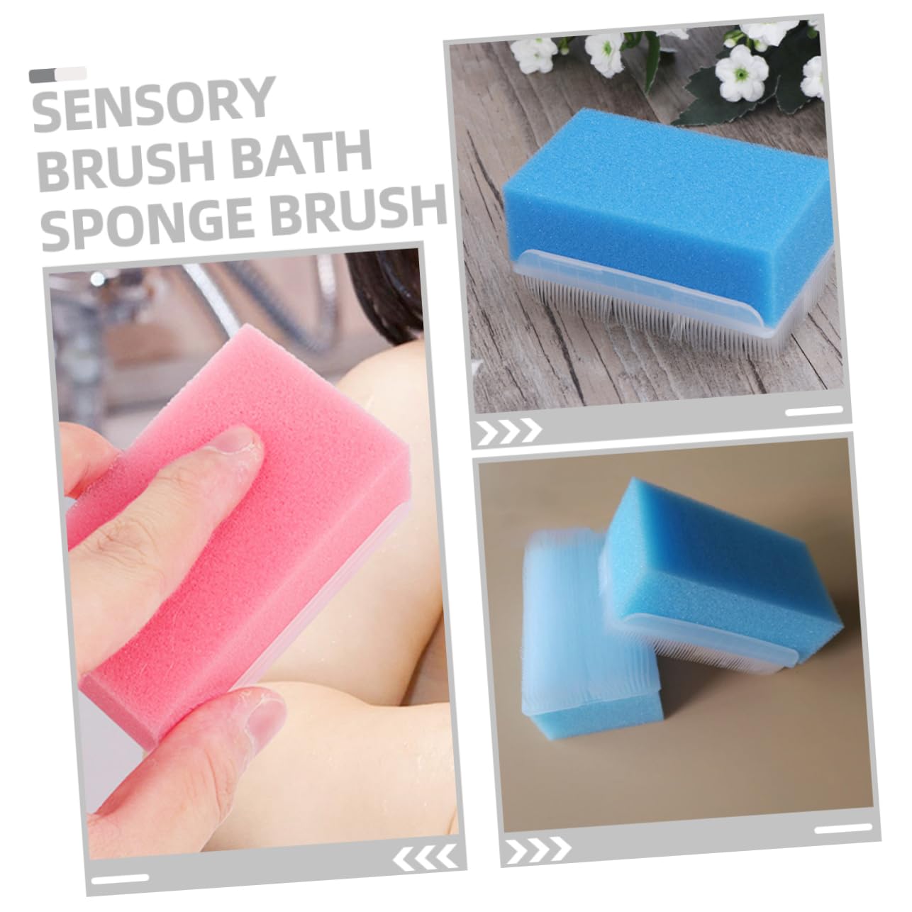 FOMIYES 5 Set Di Spazzola Da Bagno Per Neonati Spazzola Sensoriale Cappuccio Pettine Strumento Da Bagno Spazzola Portatile Per Ragazzi E Ragazze 3 Pezzi * 5
