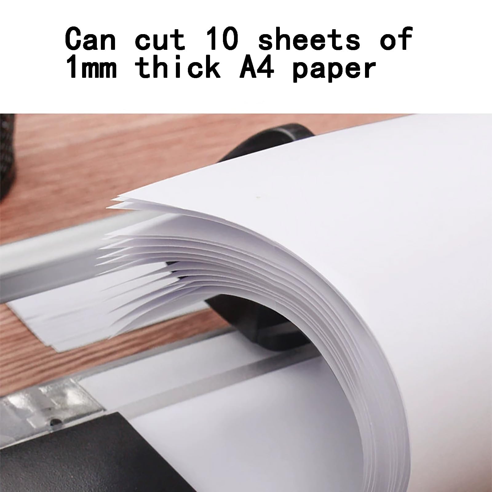 Wytrzymała ręczna obcinarka do papieru, trymer gilotynowy, szerokość cięcia 600 mm, cięcie do 10 arkuszy papieru A4, klucz do wymiany noża, idealny do drukarni i szkół