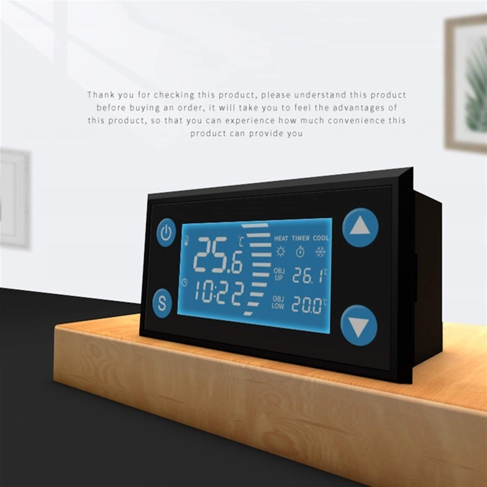 Riscaldatore per Animali Domestici Termostato Intelligent Temperature Controller con Orologio Timer Calore Fresco for l'incubatore Aquarium Incubatore Greenhouse Breening Harking LCD