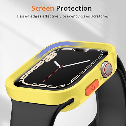 Miniatura 2 de ZZDZZ Funda resistente compatible con Apple Watch Case de 1.77 pulgadas, 1.73 pulgadas, Series 987654SE, funda protectora de poliuretano