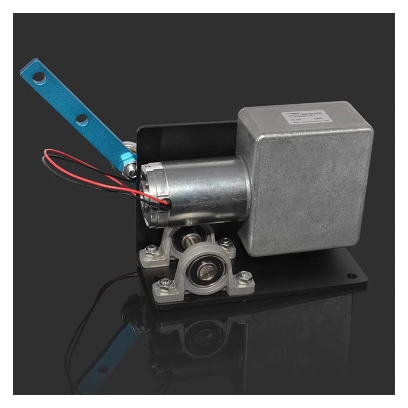 Linearantriebsmotor DC 12V 24V DIY Hubkolbenmotor Stellantrieb Geschwindigkeit einstellbarer Winkel 35/60/90 Grad mit Netzteil und Geschwindigkeitsregler(24V 28RPM)