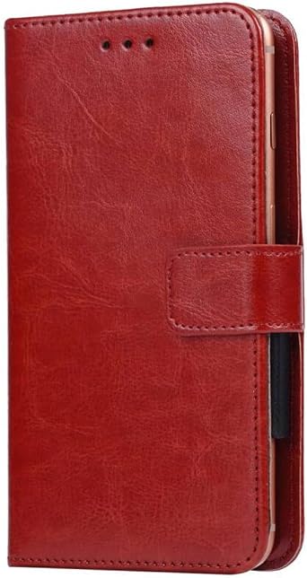 Leather Shell for TCL K32 5G Protective Cover, Holster Stand Case, Wallet Phone case with[Cash and Card Slots],Magnetic Cover for 6,75" - Brown-XHDSXT